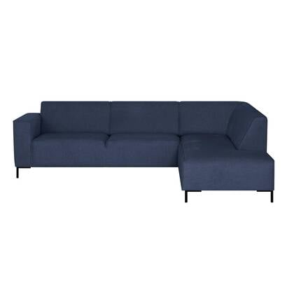by fonQ Loft Hoekbank Rechts - Chenille - Donker Blauw