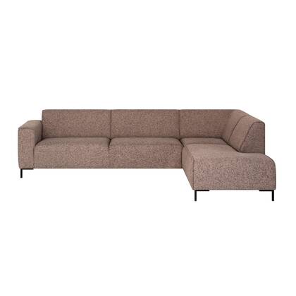 by fonQ Loft Hoekbank Rechts - Chenille Melange - Blush Rood