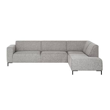 by fonQ Loft Hoekbank Rechts - Chenille Melange - Grijs