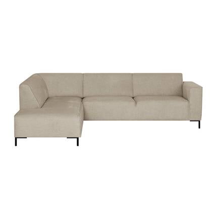 by fonQ Loft Hoekbank Links - Chenille - Greige Grijs, Beige