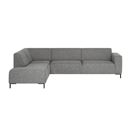 by fonQ Loft Hoekbank Links - Chenille Melange - Steen Grijs