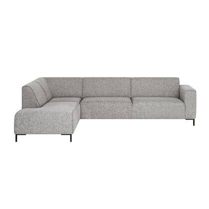 by fonQ Loft Hoekbank Links - Chenille Melange - Grijs