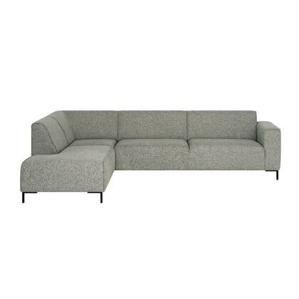 by fonQ Loft Hoekbank Links - Chenille Melange - Mint Groen