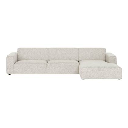 NADUVI Collection Hoekbank Gionni rechts 3-zits chenille Beige