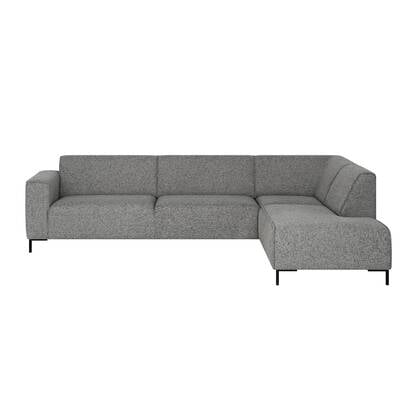 by fonQ Loft Hoekbank Rechts - Chenille Melange - Steen Grijs
