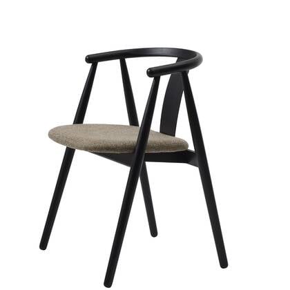 Giga Living - Eetkamerstoel Bruin|Zwart Eikenhout - Relate - Set van 2