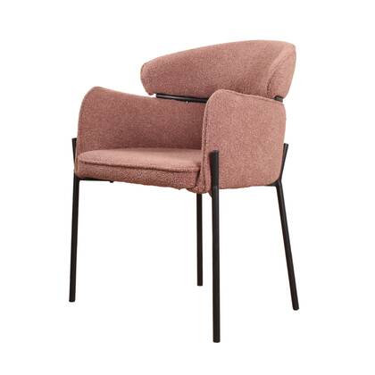DS4U Mira eetkamerstoel bouclé - roest Bruin