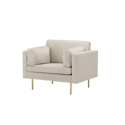 Svea - Sino fauteuil - ribstof - licht Grijs