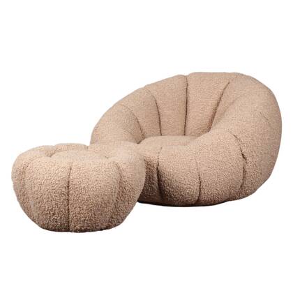 DS4U - Olivia DLX fauteuil teddy - beige Taupe