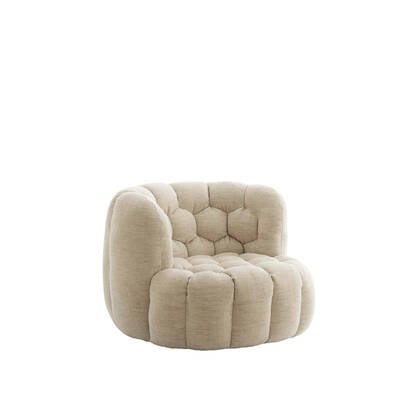 Light & Living Light&living Stoel 100x98x72 cm AMARA crème Wit