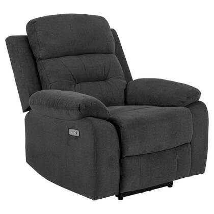 Giga Living - Relaxfauteuil Donker Stof - 96x92x98cm - Verstelbaar - Zarna Grijs