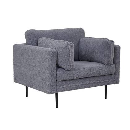 Svea - Kiva fauteuil - teddy - donker Grijs