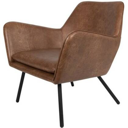 Puur - Berg fauteuil PU-leer Bruin