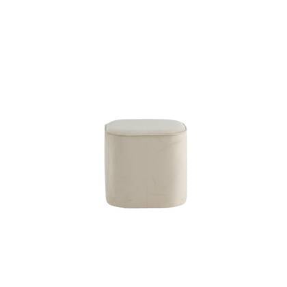 Svea - Arlo poef - velvet - beige Taupe