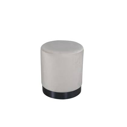 Svea - Cleo poef - velvet - beige Taupe