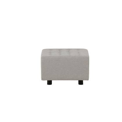 Svea - Sol hocker - boucle - licht Grijs