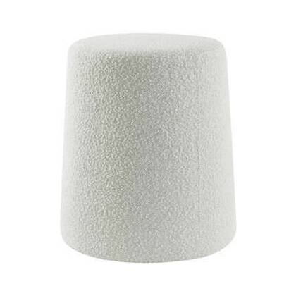 Light & Living Light&living Poef Ø39x45 cm LAURYN bouclé crème Wit