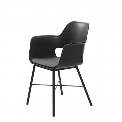 Nordic Home Rosie armstoel - Zwart