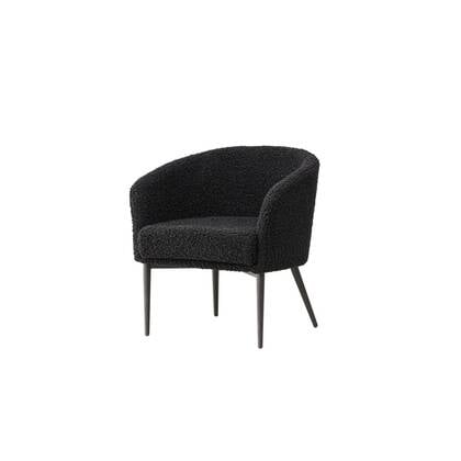 Svea - Bianca fauteuil - teddy - Zwart