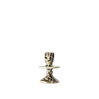 Sissy-Boy Lichte ruffle kandelaar met leopard print small Bruin