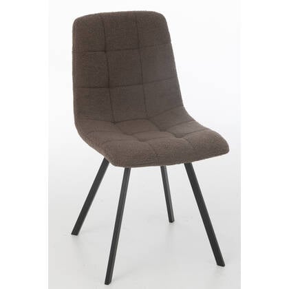 J-Line stoel Clark - metaal|polyester - bruin Wit
