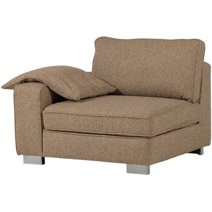 vtwonen Lazy 1-Zits Element met arm links - Bouclé - Bruin