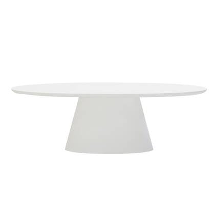 Giga Meubel - Eettafel Ovaal 300cm - Wit Eco Composiet - Cleo