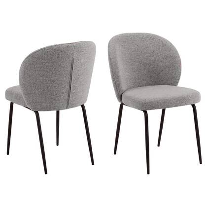Giga Living - Eetkamerstoel Santiago Grijs - Set van 2