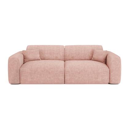 4-zits slaapbank in vintage roze structuurfluweel