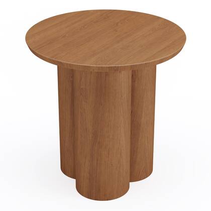 Salontafel van notenhout met een blad van 45 cm Bruin