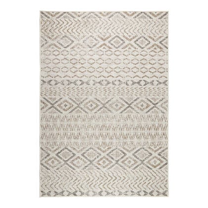 Mrcarpet Buitenkleed Asti Wit|Zand|Antraciet 240 x 340cm