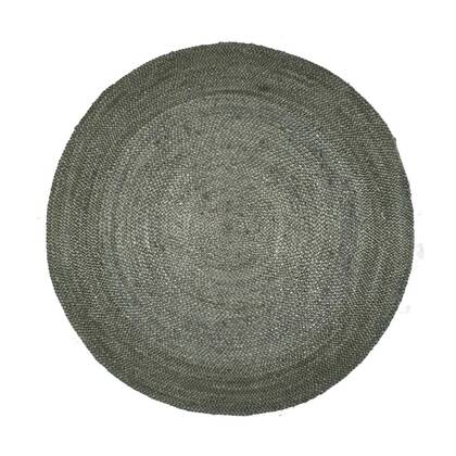 Mrcarpet Rond jute vloerkleed 150cm Groen