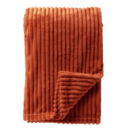 Dutch Decor plaid MARTHY - 140x180 cm Potters Clay Oranje