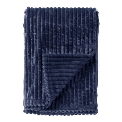 Dutch Decor plaid MARTHY - 140x180 cm Insignia Blue Blauw