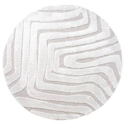 Veer Carpets - Vloerkleed Lima Creme Rond ø160 cm Crème