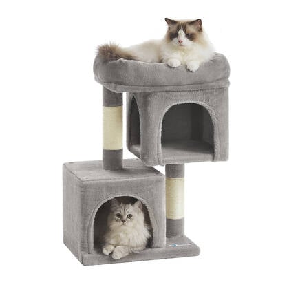 ACAZA Krabpaal - Krabpaal voor Katten - Lichtgrijs - 65 cm hoog