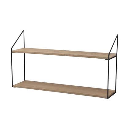 Lisomme Cara houten wandrek naturel - 60 x 33 cm Bruin