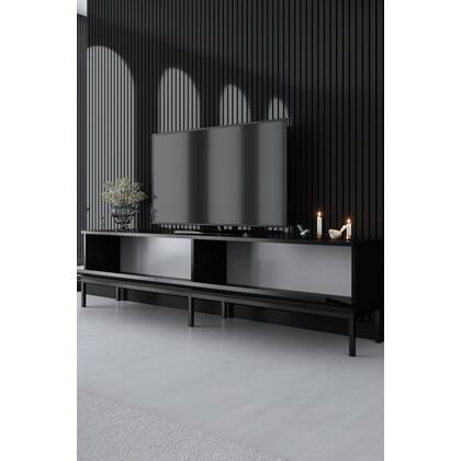 Giga Meubel - Tv-meubel Zwart Hout - 180x30x47cm - Lord