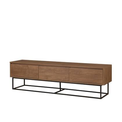 Giga Meubel - Tv-meubel Walnoot Hout - 180x40x50cm - Milo Bruin