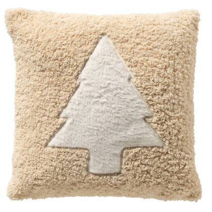 Malin - Kerst sierkussen - 45x45 cm, Beige