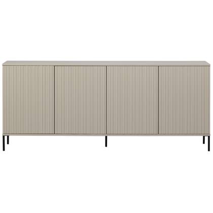 WOOOD New Gravure Dressoir B 200 cm - Grenen - Dust Grijs