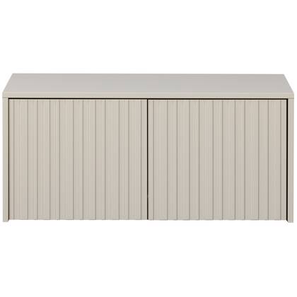 WOOOD New Gravure Kistbank B 88 cm - Grenen - Dust Grijs