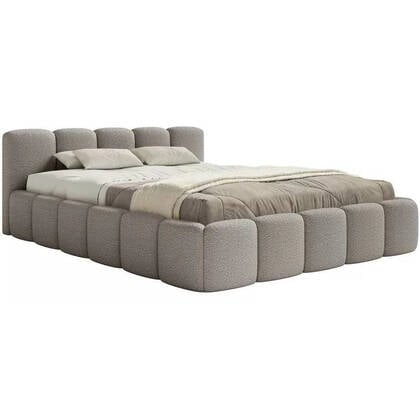 NADUVI Collection Bedframe Chloe laag 140 x 200 met opbergvak Grijs