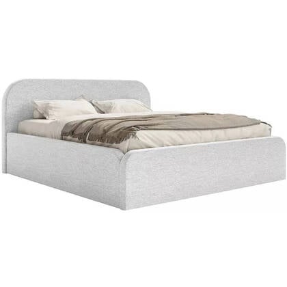 NADUVI Collection Bedframe Carina 160 x 200 chenille Wit