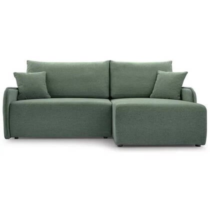 NADUVI Collection Hoekslaapbank Dessi rechts chenille Groen