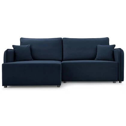 NADUVI Collection Hoekslaapbank Juni links met opbergvak Blauw