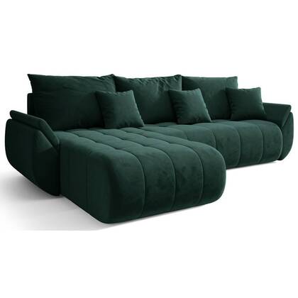 NADUVI Collection Hoekslaapbank Artesia links velvet Groen
