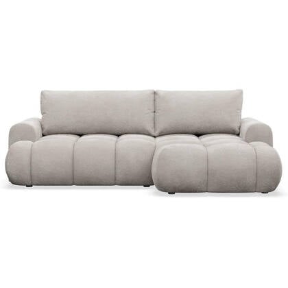 NADUVI Collection Hoekslaapbank Eden rechts bouclé Beige