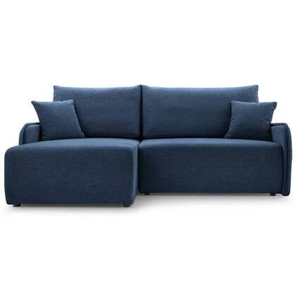 NADUVI Collection Hoekslaapbank Dessi links chenille Blauw