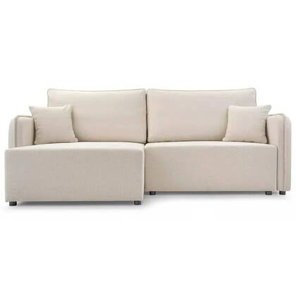 NADUVI Collection Hoekslaapbank Juni links met opbergvak Beige